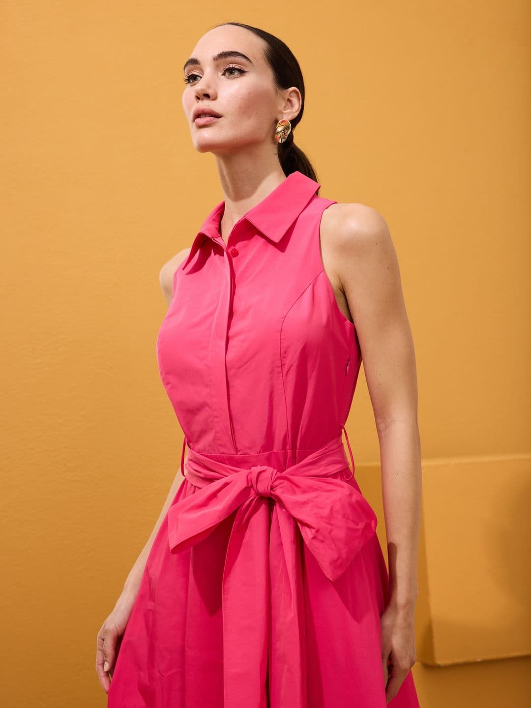 Vestido Camisero Fucsia